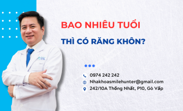 BAO NHIÊU TUỔI THÌ CÓ RĂNG KHÔN?
